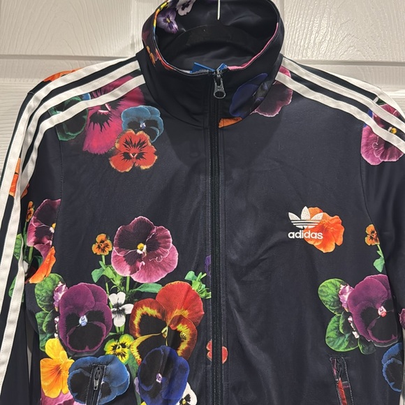 Adidas Floral Track Jacket - Picture 2 of 6